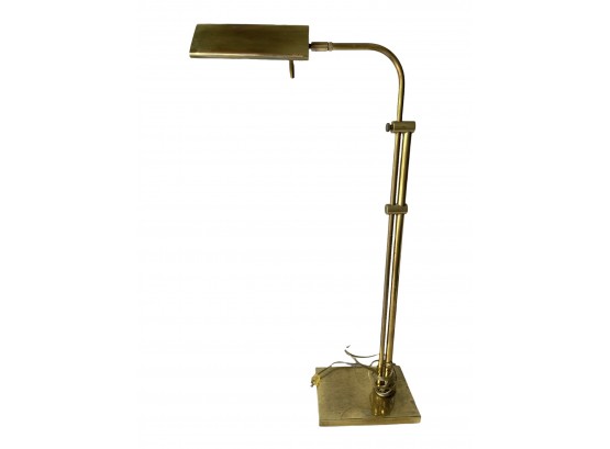 Vintage Brass Adjustable Floor Lamp.