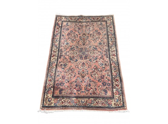 Vintage Smaller Size Oriental Rug / Carpet, Measures 3'6' X 7'