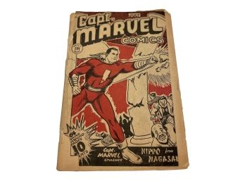 Rare And Hart To Find. Golden Age Captain Marvel Vol 1 No. 7 ,anglo-american .Canadian Edition. 10 C'