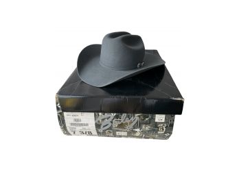 Vintage Unused  Bailey  Pro 5X, XXXXX Gray Beaver Cowboy Hat. Size 7 3/8. With The Box And Tag.