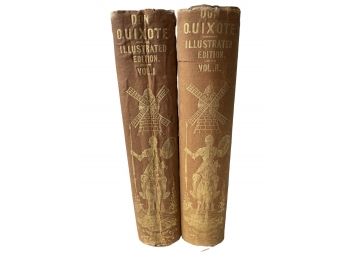 Antique 1842 Don Quixote De La Mancha In Two Volumes.