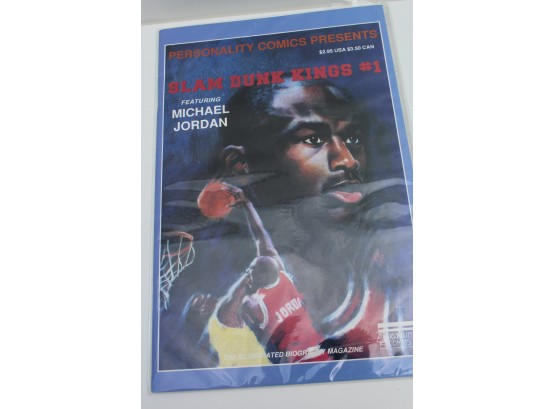 Michael Jordan Slam Dunk Kings #1 1992 - Personality Comics Trading Card Version