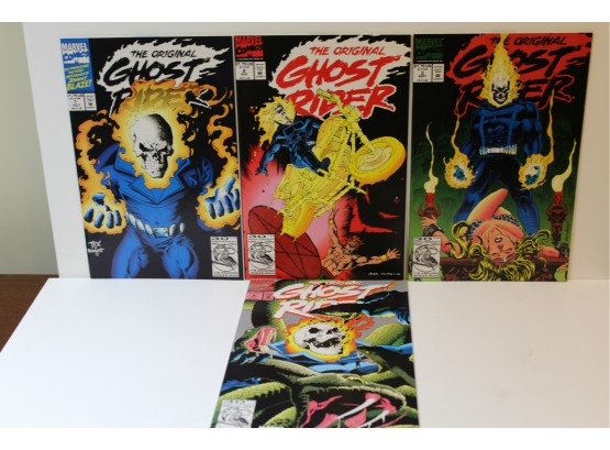 4 Comic Group Marvel Original Ghost Rider #1! - Also #2-#4, Great 4 Comic Consecutive Group 1992