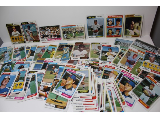 1974 Topps Baseball - Over 80 Cards - Commons