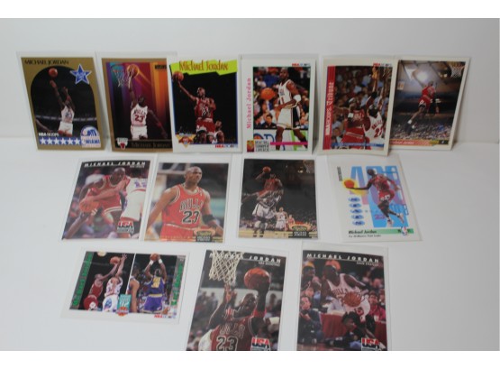 13 Michael Jordan Cards - Skybox - NBA Hoops - Topps Stadium Club Early 1990s