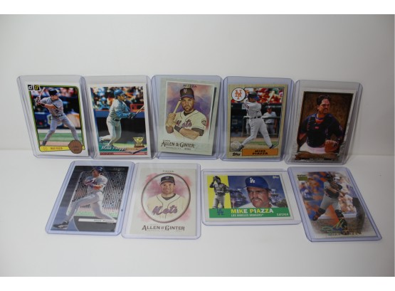 Nice Variety Of Mike Piazza Cards Mostly Mets Years - 1999, 2011, 2020