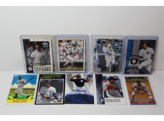 9 Card - Yankees Hitters Group- A-Rod, Stanton, Jeter, Mattingly - Topps - Upper Deck