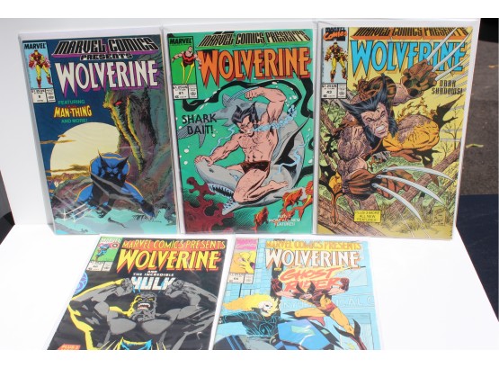 Great 5 Comic Marvel Wolverine Group - #8, #41, #43, #60, #66 (1988-1990)