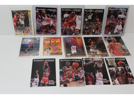 14 Michael Jordan Cards - USA Basketball - Skybox - NBA Hoops -topps Stadium Club