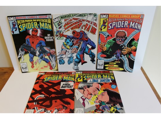 5 Comic Run Of Peter Parker The Spectacular Spider-man #76-80.