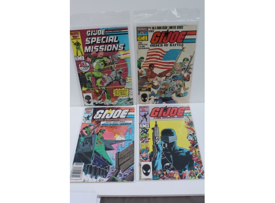 4 Comic Group Of Marvel G.I. Joe - Special Mission #1 - Order Of Battle #1 (1986)