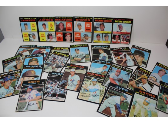 1971 Topps Baseball Famous Black Boder Cards -  Mostly Commons
