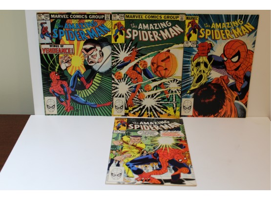 4 Comic Marvel Group - Amazing Spider-man, #240, 244, 245, 246 - 1983
