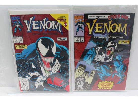 Excellent 2 Comic Group - Venom Lethal Protector #1 & #2 (1993)
