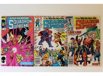 Marvel 3 Comic Lot #1 Squadron Supreme Also #2 & #4 (1985)