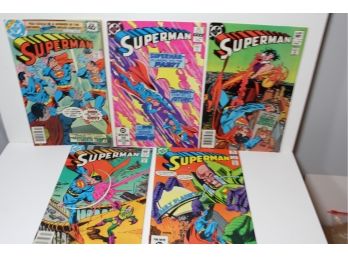 5 Comic Superman Group 1st Series - #332, #380, #382, #385, #386 (1979-1983)
