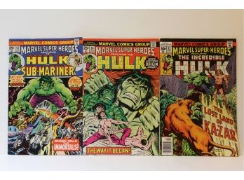 3 Marvel Super Heroes Featuring The Hulk - #55, 56, 63 - 1976-1977