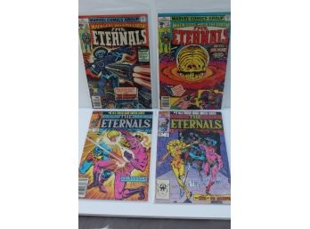 4 Comic Marvel Group - The Eternals - #11 & #12 1977 - #6 & #7 2nd Series 1986