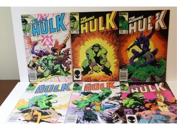 Excellent 6 Comic Group - The Incredible Hulk - #306-311 Great Consecutive Run! 1985