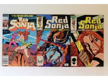 3 Comic Group Marvel - Red Sonja #2, #3, #13 - 1985-1986
