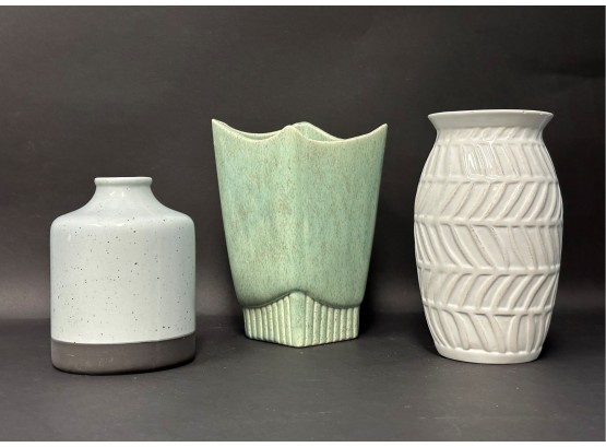 A Trio Of Pretty Ceramic Vases
