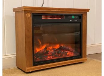 An Electric Infrared Fireplace By LifeSmart