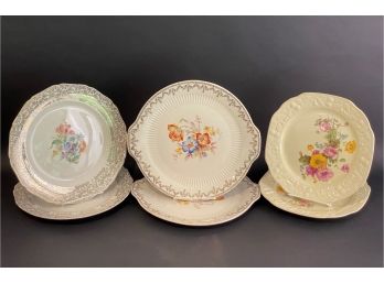 A Selection Of Compatible Vintage China Plates