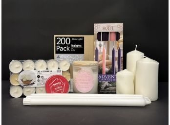 A Large Assortment Of New/Unused Candles