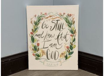 A Modern Print Of Psalm 46:10 Print, Be Still And Know That I Am God