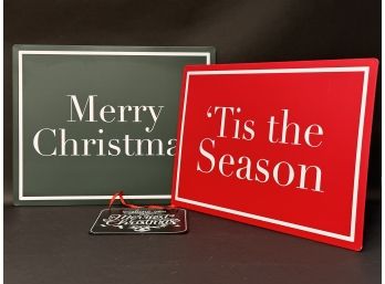 A Fun Group Of Holiday Signs