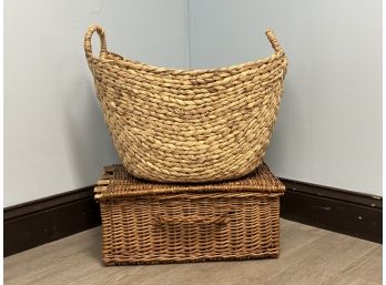 A Pair Of Woven Baskets