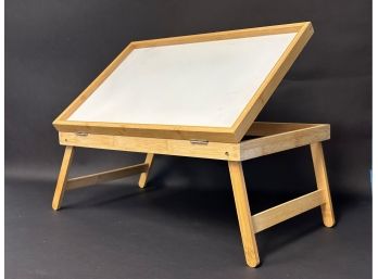 An Adjustable Angle Lap Desk/Tray