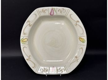 A Large, Shallow Ceramic Serving Bowl