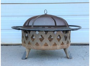 Free-Standing Metal Fire Pit