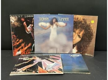 A Selection Of Vintage Vinyl LPs: Donna Summer, Barbra Streisand & More