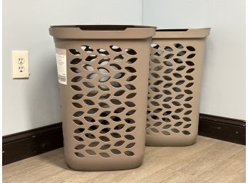 A Pair Of Huntington Home Laundry Hampers