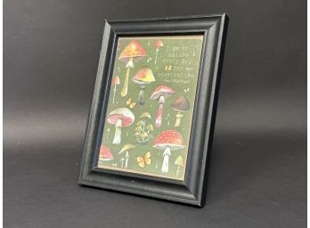 A Fun Mushroom Illustration With A Frank Lloyd Wright Quote