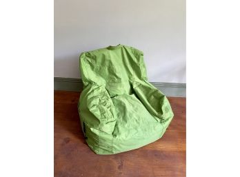 A Lime Green Beanbag Floor Armchair