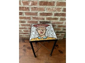 A Handmade Mosaic Side Table