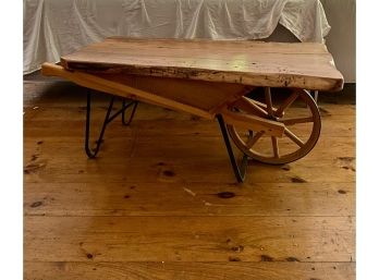 A Whimsical Wheelbarrow Coffee Table