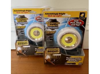 Two Atomic Beam Stick Up Lights - New In Package