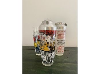 A Lot Of 3 Vintage Novelty Cocktail Shakers