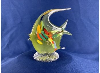 Decorative Crystal Glass Angelfish Figurine