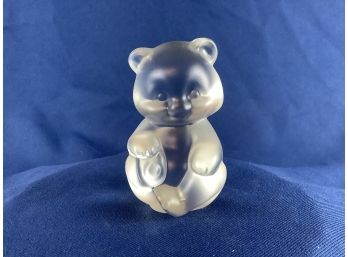 Fenton Crystal Teddy Bear Figurine
