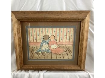 Framed Print Of 2 Dolls