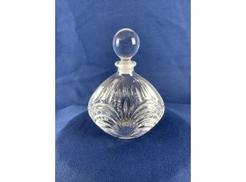 Royal Crystal Rock Perfume Bottle With Round Topper