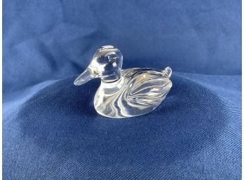 Crystal Duck Figurine Paper Weight