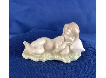 Vintage Lladro Nao Sleeping Baby Porcelain Figurine Hand Made In Spain