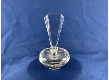 Clear Perfume Bottle With Triangle Topper