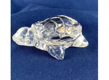 Crystal Turtle Figurine Paper Weight